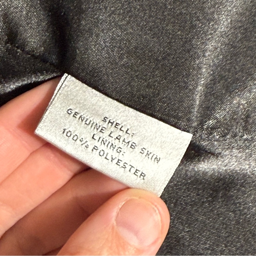Preston & York Classic Black Genuine 100% Lamb Skin Jacket Women’s size Large - Picture 9 of 9